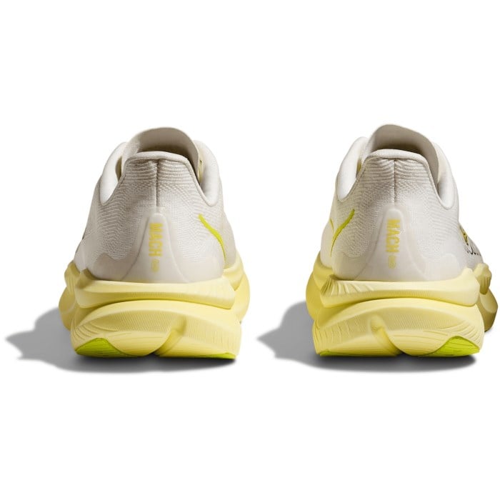Hoka Mach 6 - Womens Running Shoes - White/Neon Hoka Citrus