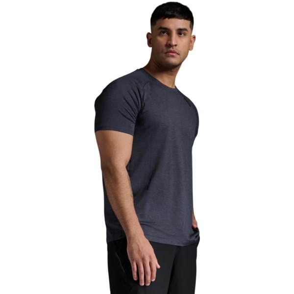 2XU Motion Mens Running T-Shirt - India Ink/Black
