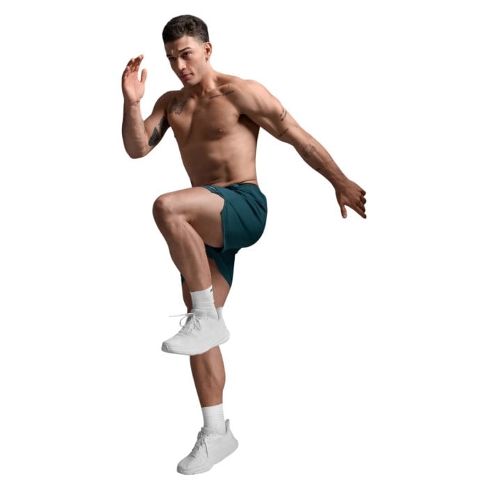 2XU Aero 5 Inch Mens Running Shorts - Dark Moss/Silver Reflective