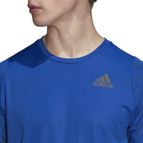 Adidas Run Icon Mens Running T-Shirt - Royal Blue