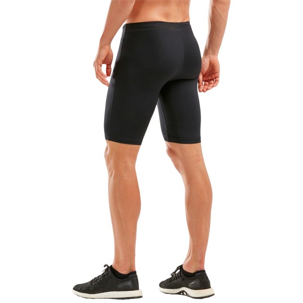 2XU Aspire Mens Compression Shorts - Black/Silver