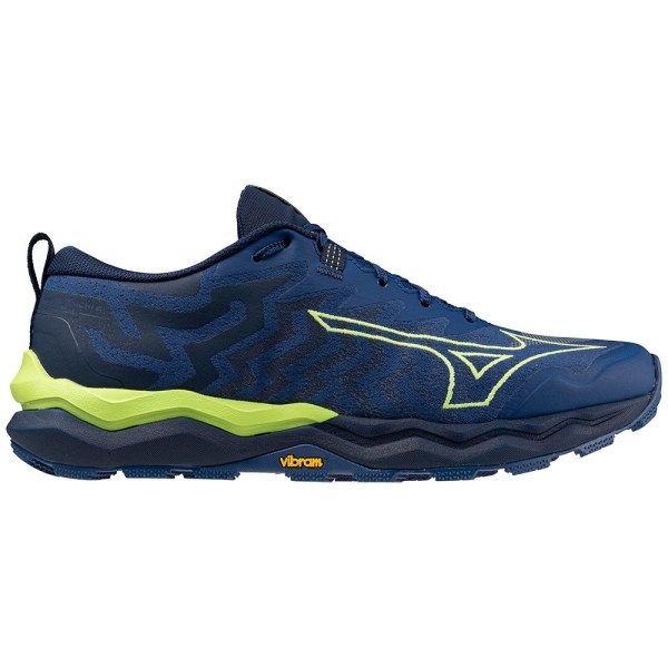 Mizuno Wave Daichi 8 - Mens Trail Running Shoes - Navy Peony/Sharp Green/Dress Blues