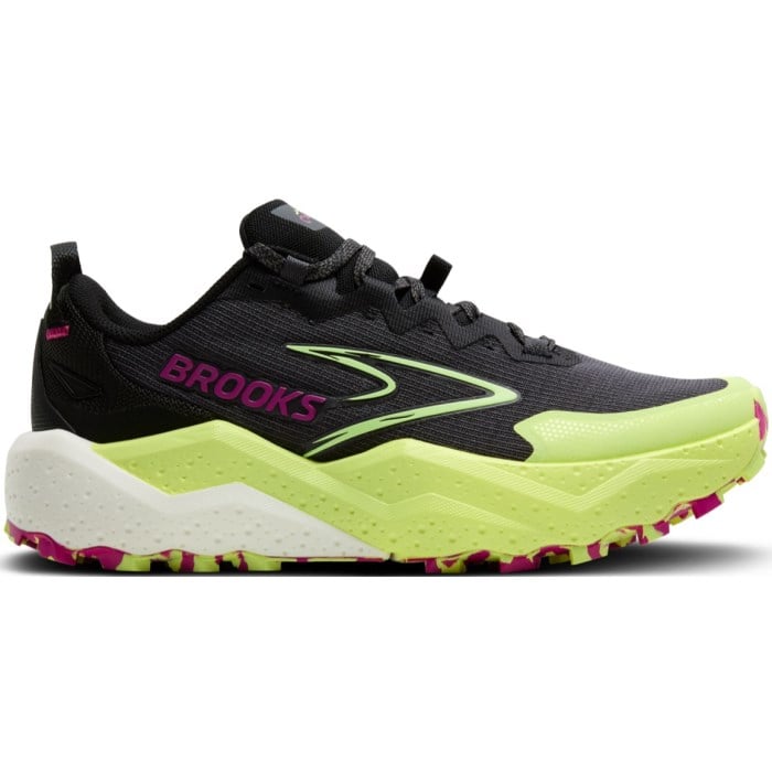 Brooks Caldera 8 - Womens Trail Running Shoes - Grey/Black/Lime
