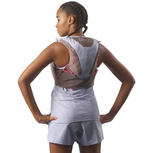 Salomon Active Skin 12 Set Hydration Womens Vest + Flasks - Nine Iron/Excalibur/Cosmic Sky