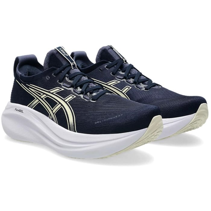 Asics Gel Nimbus 27 - Mens Running Shoes - Midnight/Vanilla