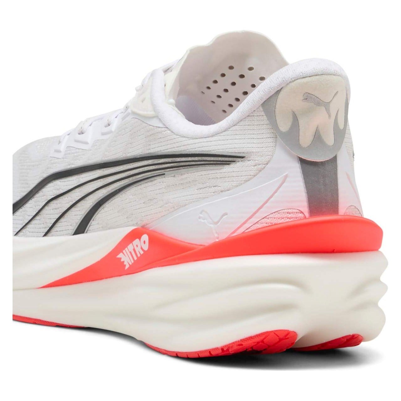 Puma Deviate Nitro 4 - Mens Running Shoes - White/Ultra Red - image 5