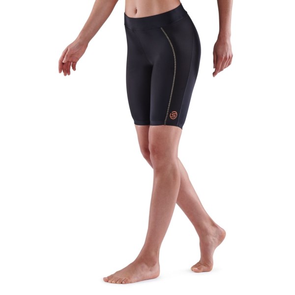 Skins Series-5 Womens Compression Half Tights - Black