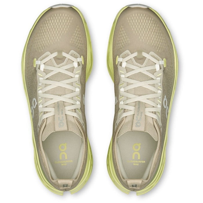 On Cloudsurfer Max - Mens Running Shoes - Pelican/Limelight