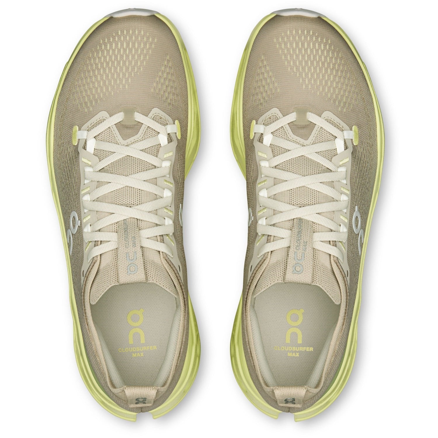 On Cloudsurfer Max - Mens Running Shoes - Pelican/Limelight