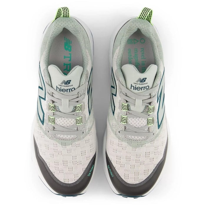 New Balance Fresh Foam Hierro v9 - Mens Trail Running Shoes - Grey Matter/Medusa Green