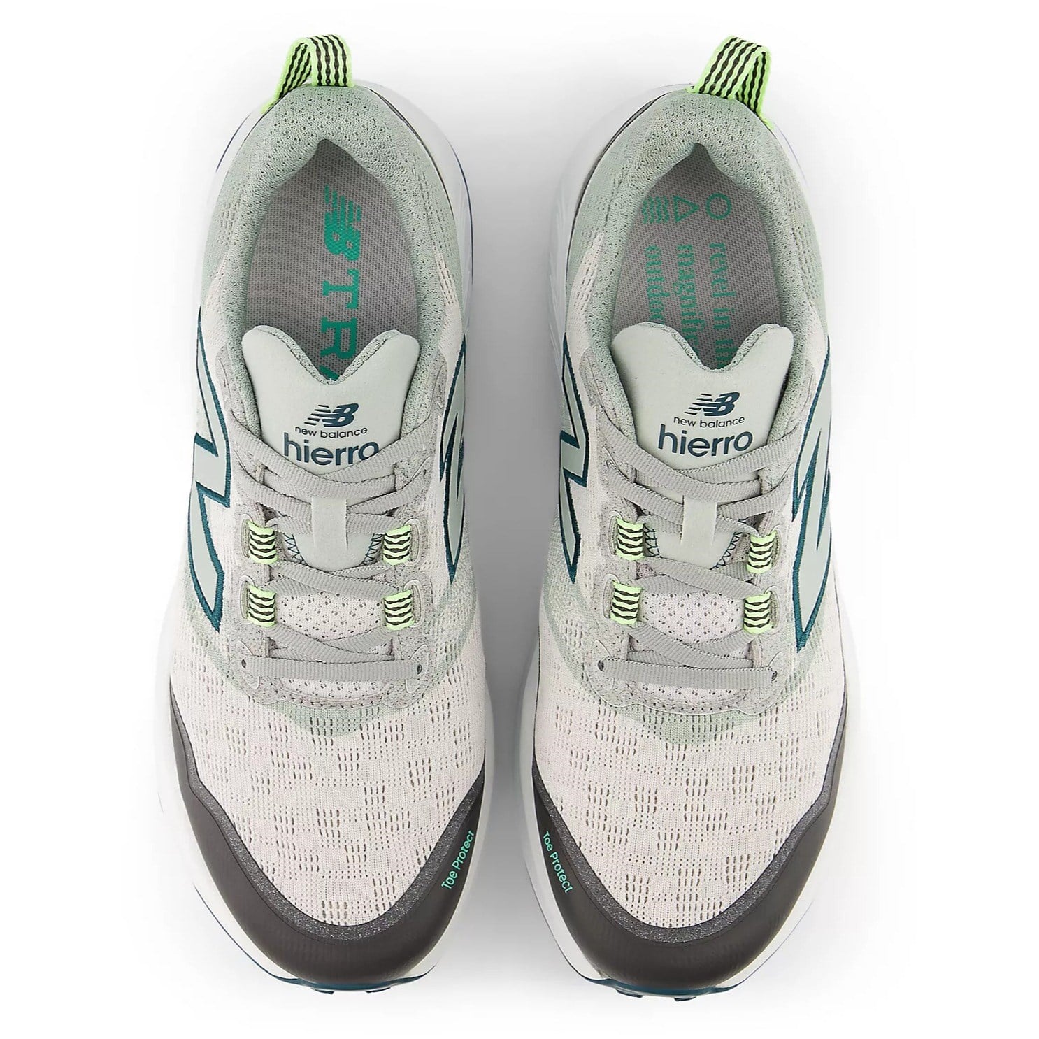 New Balance Fresh Foam Hierro v9 - Mens Trail Running Shoes - Grey Matter/Medusa Green