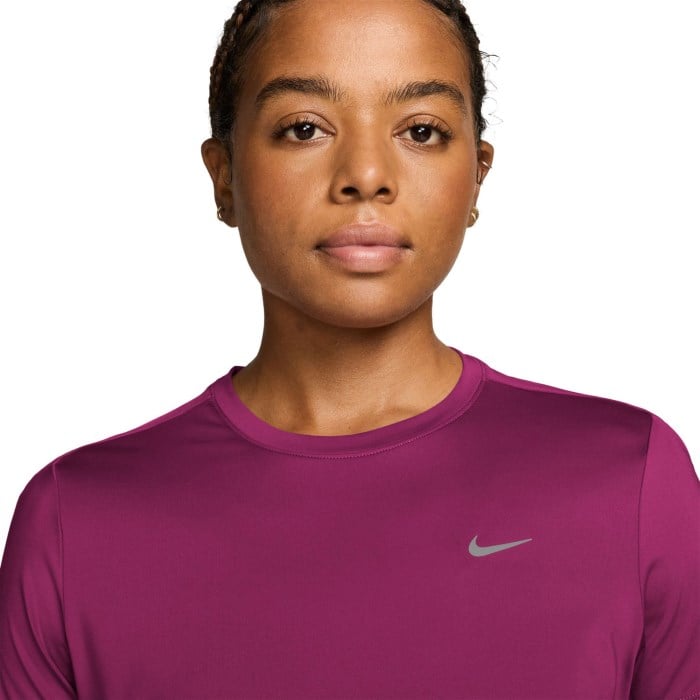 Nike Swift Dri-FIT Womens Short Sleeve Running Top - True Berry/Reflective Silver - image 3