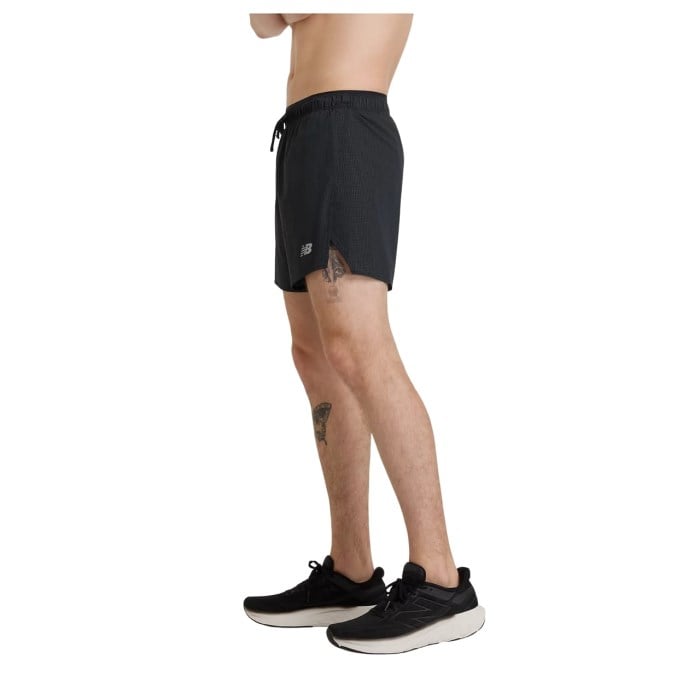 New Balance RC Light Split Mens 5 Inch Shorts - Black