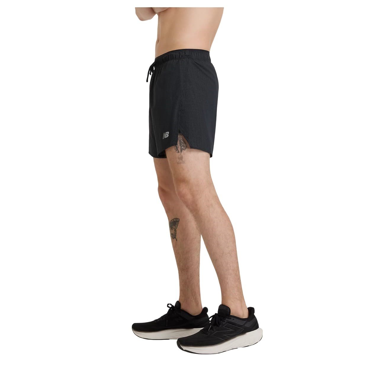 New Balance RC Light Split Mens 5 Inch Shorts - Black