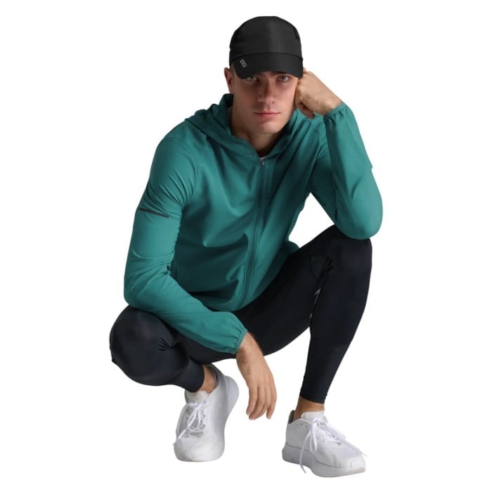 2XU Mens Aero Jacket - Slate Green/Black Reflective