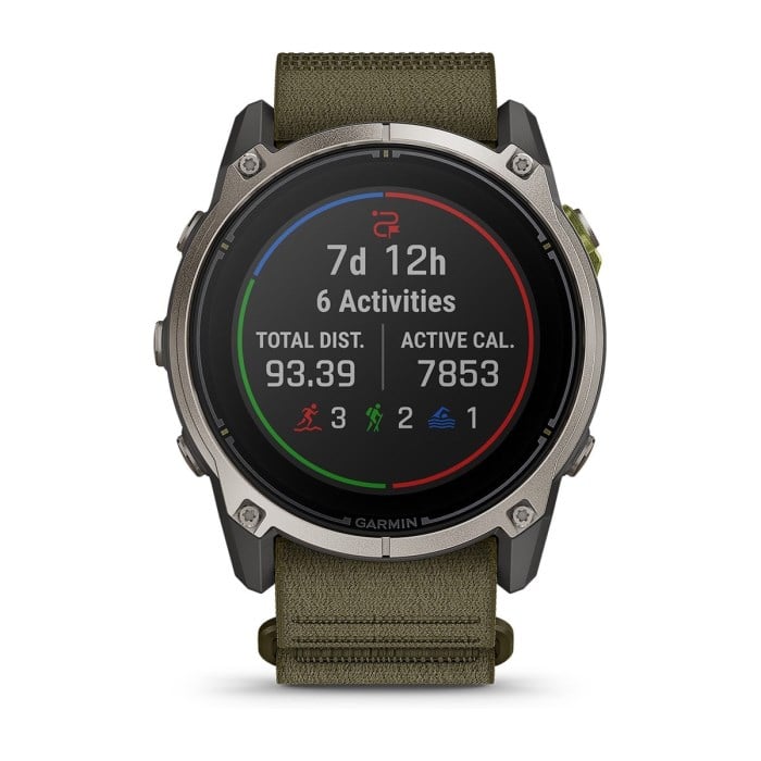 Garmin Enduro 4 Titanium GPS Smartwatch - Bare Titanium/Dark Olive - image 6