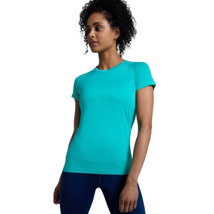 No Timid Souls GLIDE360 Womens Short Sleeve Top - Bondi Turquoise