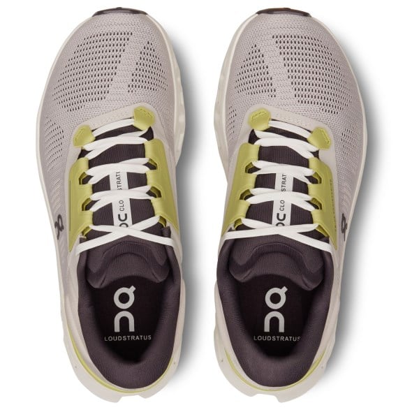 On Cloudstratus 3 - Womens Running Shoes - Pearl/Ivory