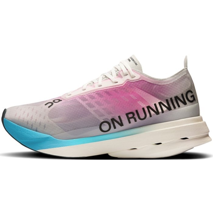On Running Cloudboom Strike - Womens Road Racing Shoes - White/Horizon