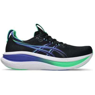 Asics Gel Nimbus 28 - Mens Running Shoes - Black/Cobalt Burst