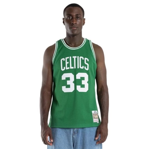 Mitchell & Ness Boston Celtics Larry Bird 1985-86 NBA Swingman Mens Basketball Jersey - Green