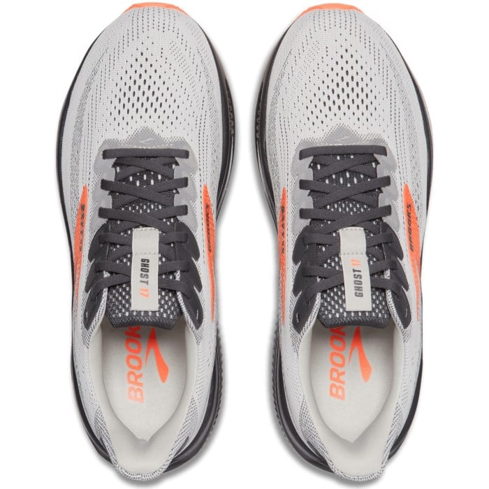 Brooks Ghost 17 - Mens Running Shoes - Oyster Mushroom/Org/Ebo