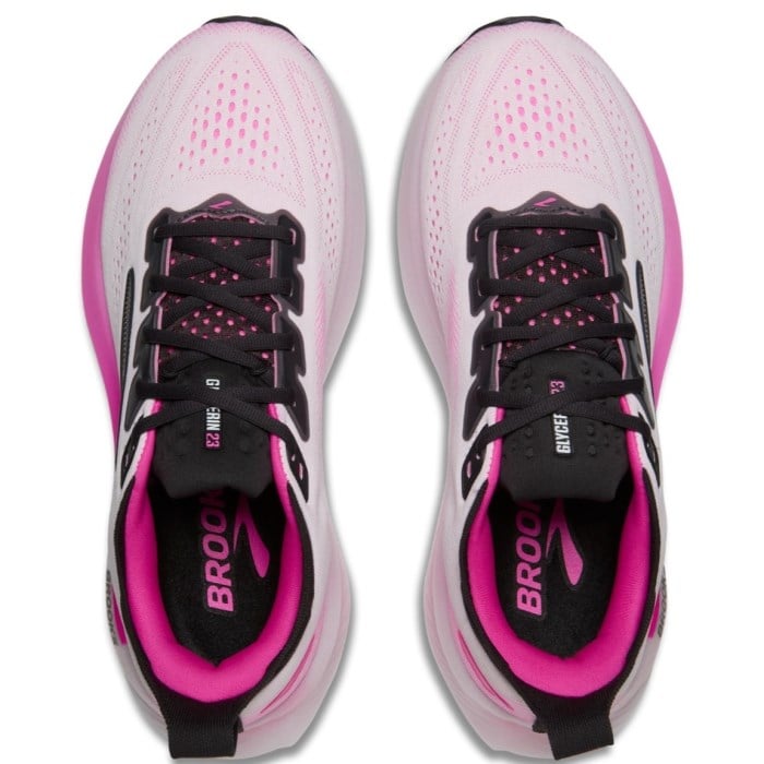 Brooks Glycerin 23 - Womens Running Shoes - White/Phantom/Pink