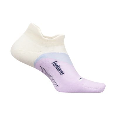 Feetures Elite Light Cushion No Show Tab Running Socks - Lilac Breeze