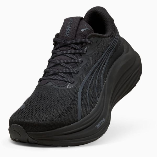 Puma MagMax Nitro - Mens Running Shoes - Black/Galactic Gray
