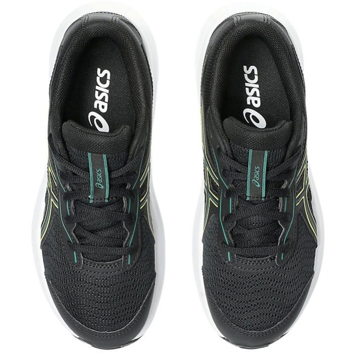 Asics Contend 9 GS - Kids Running Shoes - Black/Jasper Green