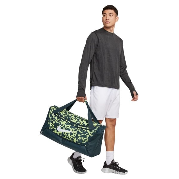 Nike Brasilia Training Duffel Bag - Deep Jungle/Light Lemon Twist/White