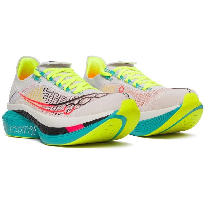 Saucony Endorphin Elite 2 - Unisex Racing Shoes - White/Mutant