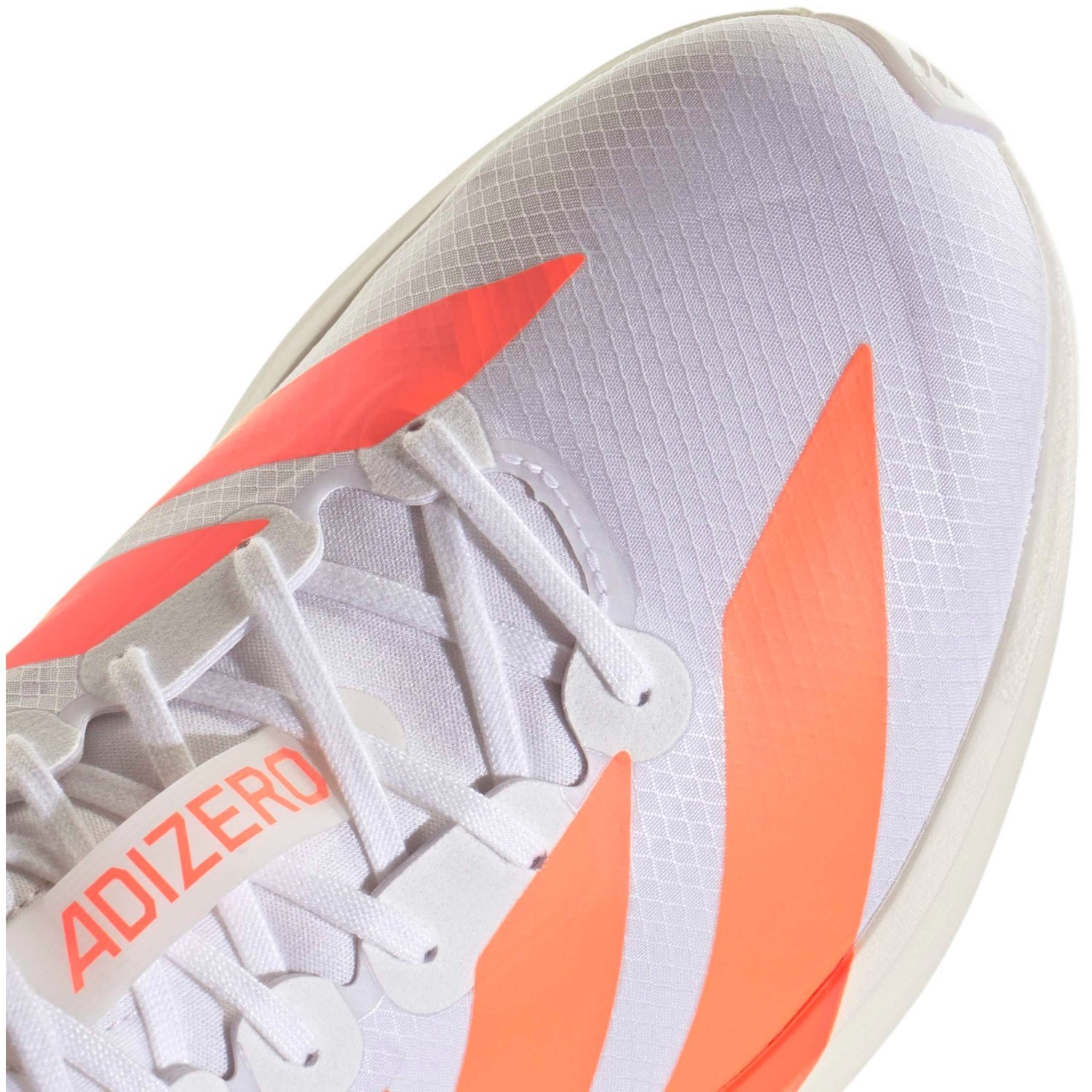 adidas Adizero Adios 9 - Mens Running Shoes - Cloud White/Lucid Orange/Lucid Red