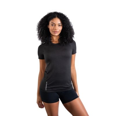 No Timid Souls GLIDE360 Womens Short Sleeve Top - New Black