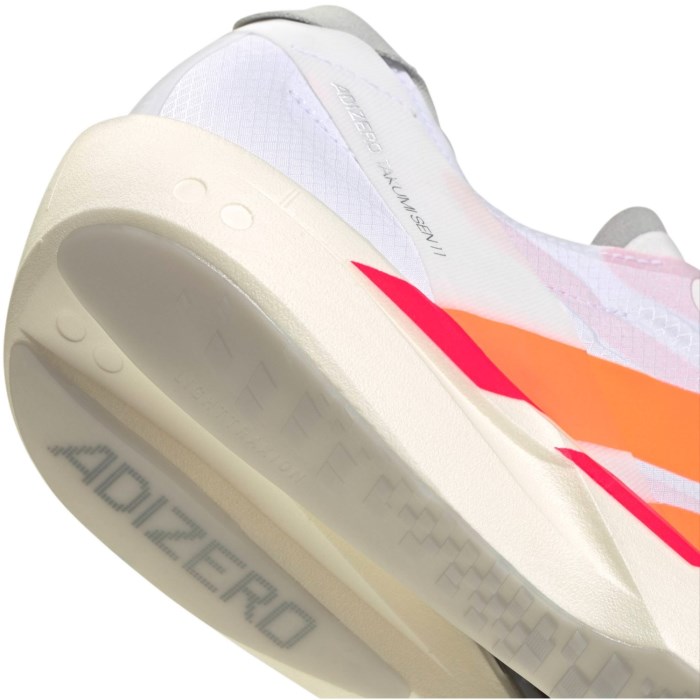 adidas Takumi Sen 11 - Mens Running Shoes - Cloud White/Lucid Orange/Lucid Red