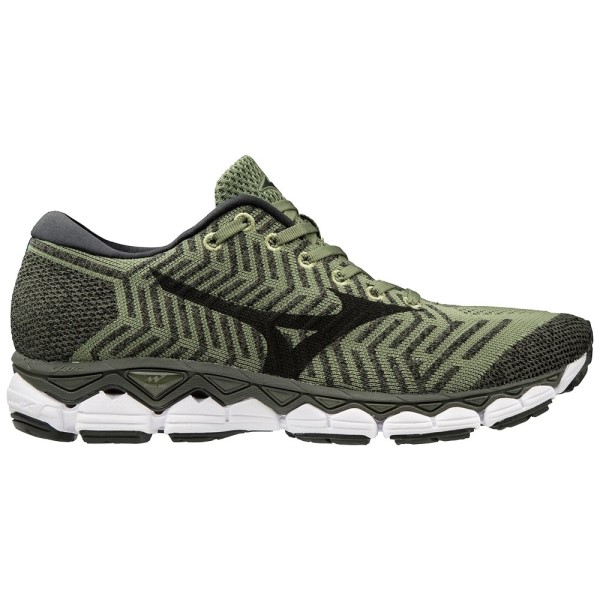 Mizuno WaveKnit Sky S1 - Mens Running Shoes - Olivine/Black