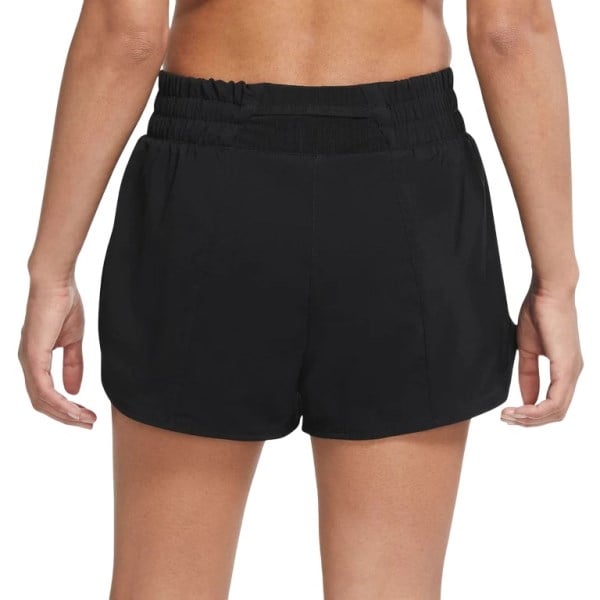 Nike Dri-Fit One 2-In-1 Mid-Rise Womens Running Shorts - Black/Reflective Silver