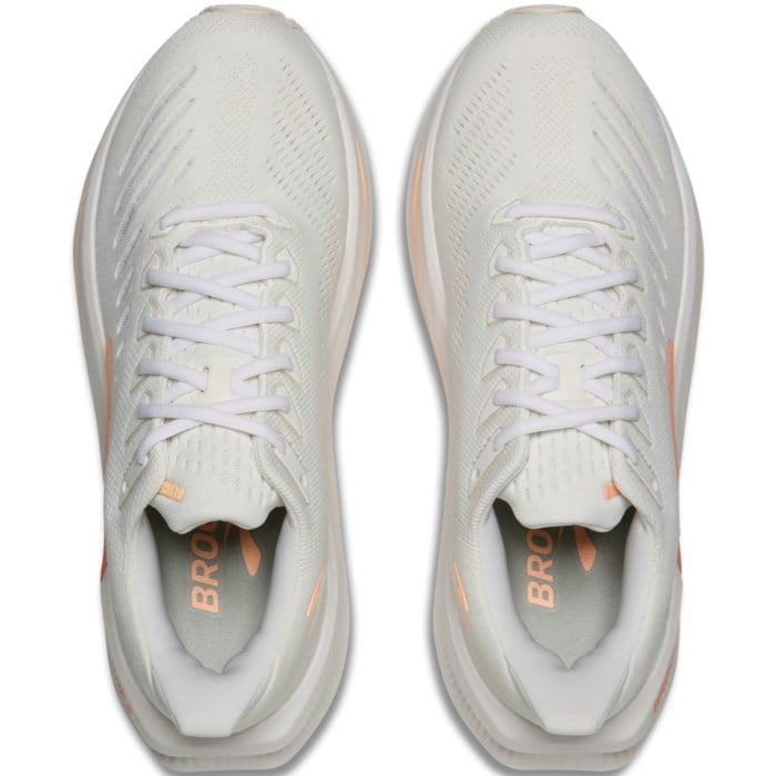 Brooks Glycerin Max 2 - Womens Running Shoes - White/Coral/Peach
