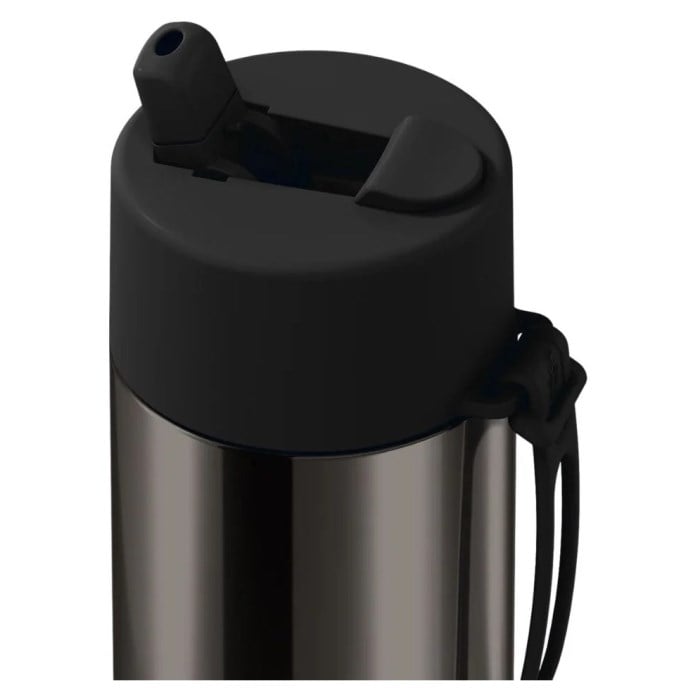Frank Green Ceramic Reusable Bottle With Flip Straw Lid 20oz - Chrome Shadow/Midnight - image 4
