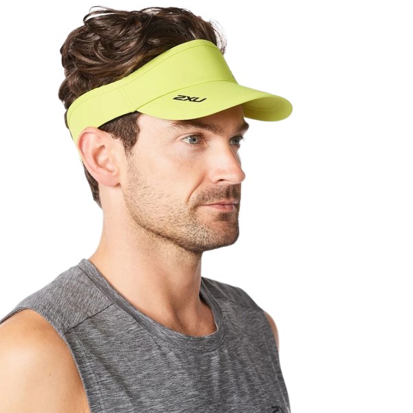 2XU Run Visor - Acid/Black