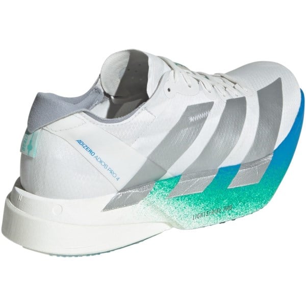 Adidas Adizero Adios Pro 4 Berlin - Womens Racing Shoes - Crystal White/Matte Silver/Glory Green