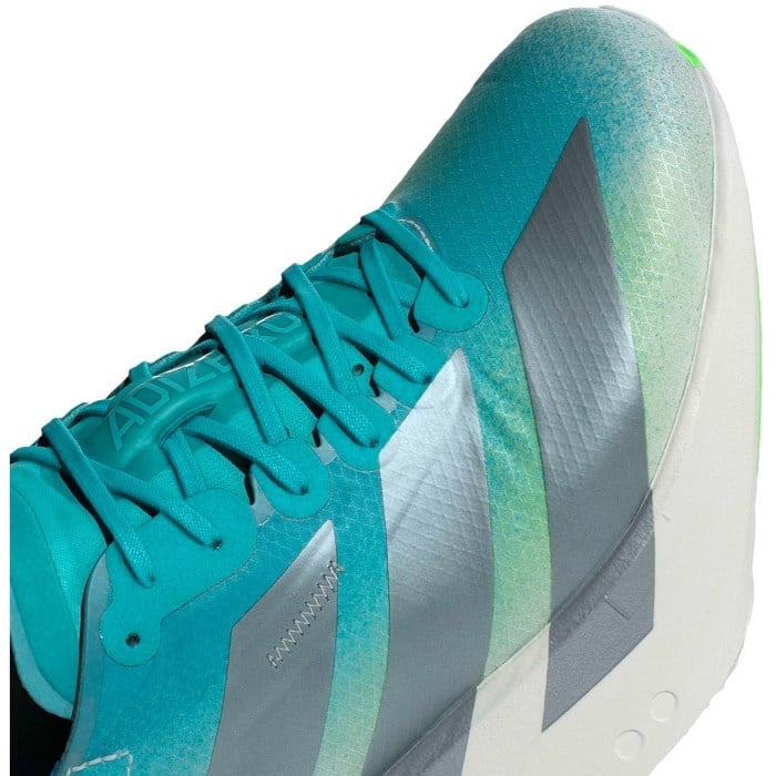 adidas Adizero Adios Pro 4 - Mens Racing Shoes - Hi Res Aqua/Iron Metallic/Grey One