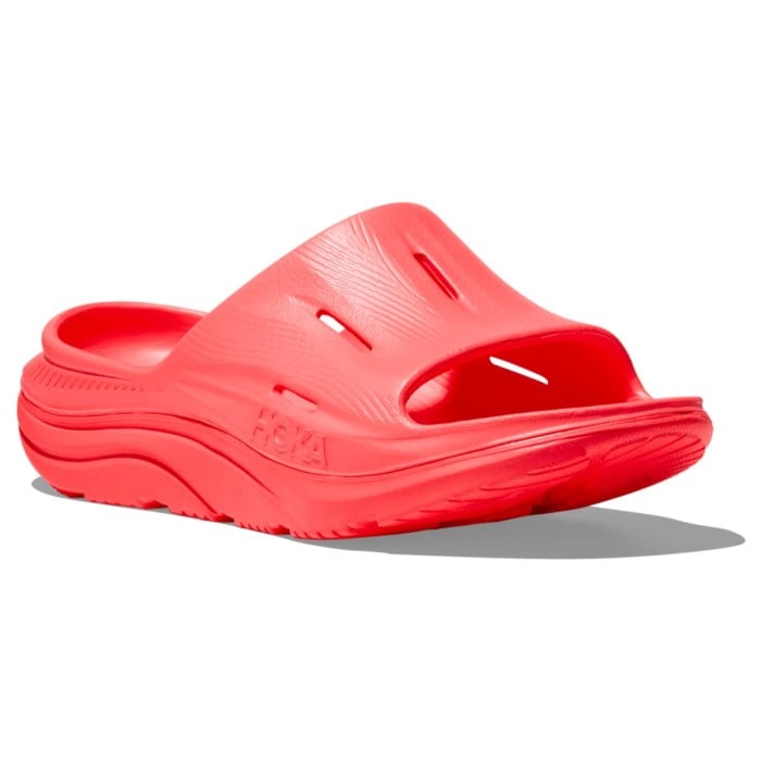 Hoka Ora Recovery Slide 3 - Unisex Slides - Neon Flame/Neon Flame