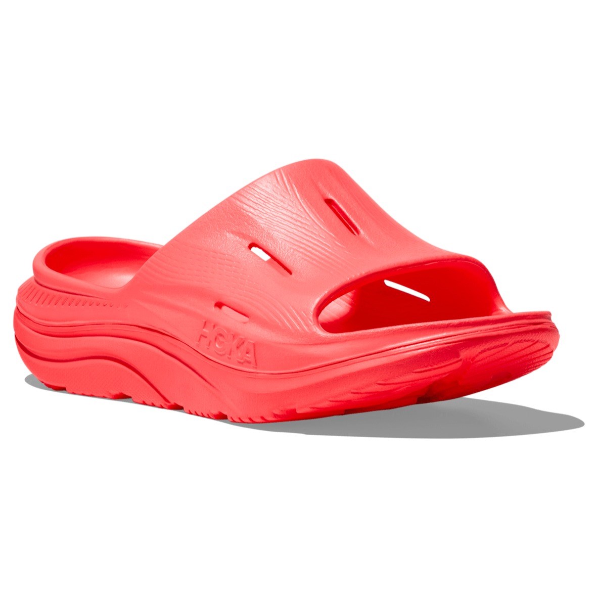 Hoka Ora Recovery Slide 3 - Unisex Slides - Neon Flame/Neon Flame