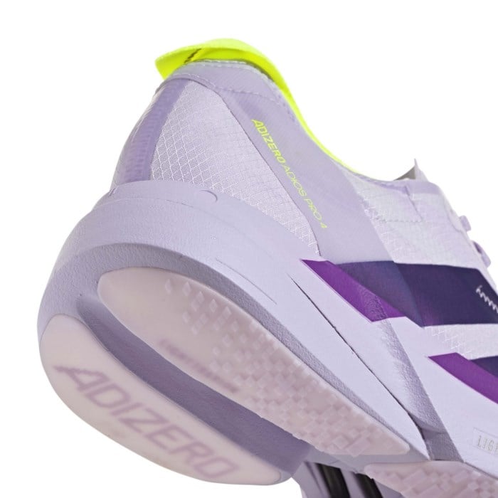 adidas Adizero Adios Pro 4 - Womens Racing Shoes - Purple Tint/Solar Purple/Signal Green - image 7
