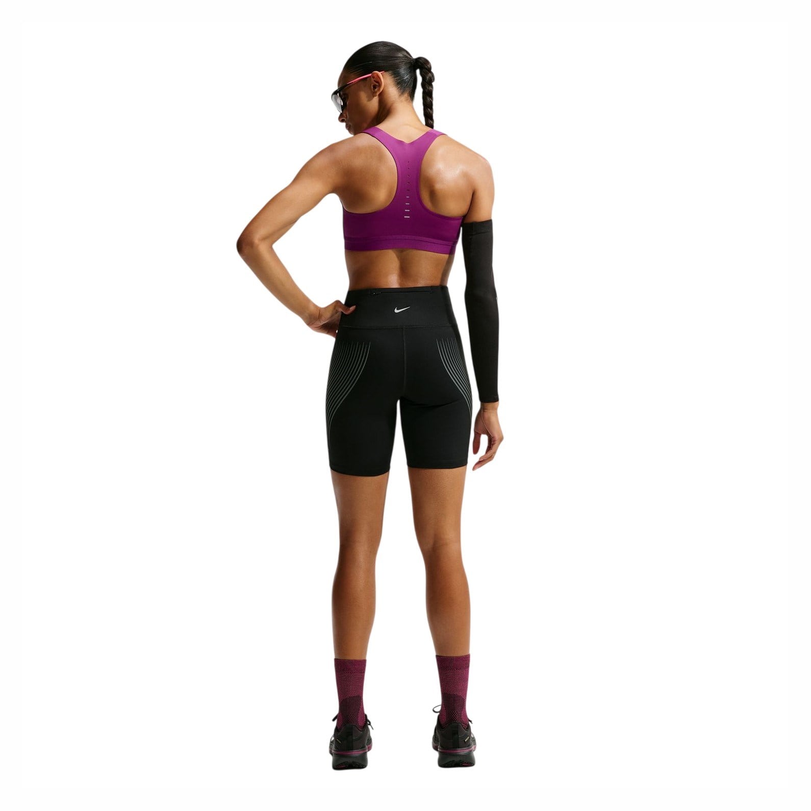 Nike Swift Womens High-Support Lightly Lined Sports Bra - True Berry - image 4