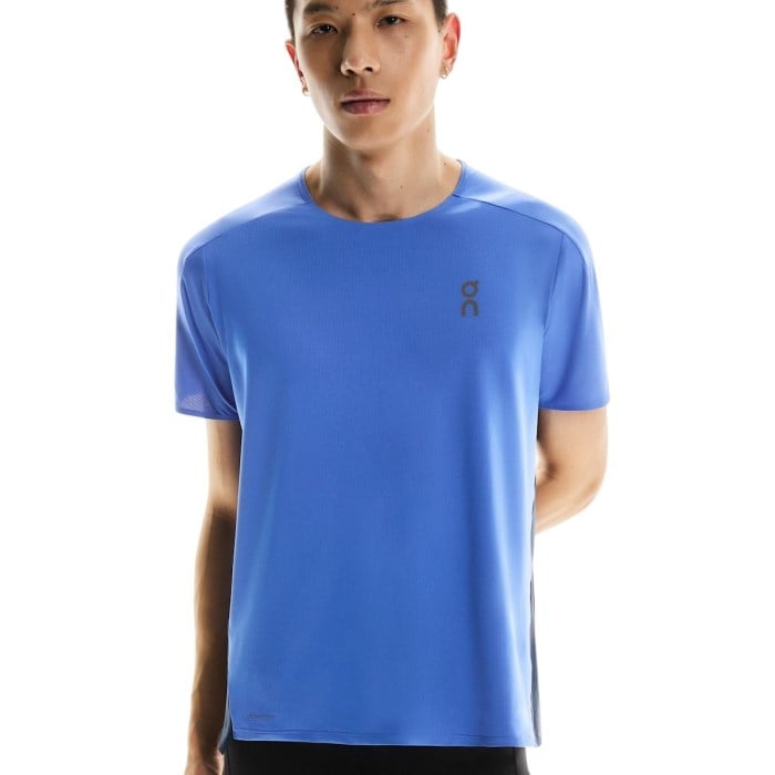 On Running Performance-T Mens Running T-Shirt - Zaffre/Navy