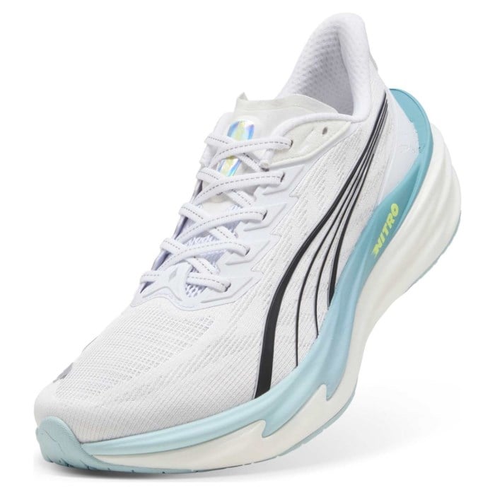 Puma Deviate Nitro 4 - Mens Running Shoes - Puma White/Fresh Water