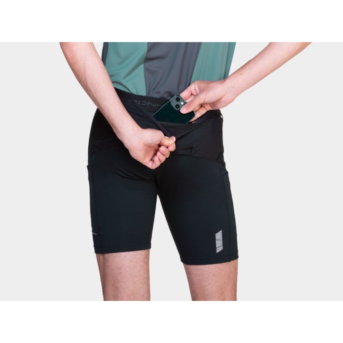 Ronhill Mens Tech All-Terrain 8 Inch Stretch Running Shorts - All Black