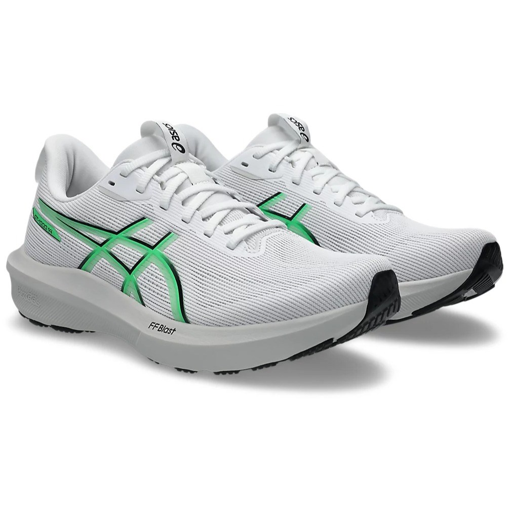 Asics GT-1000 14 - Mens Running Shoes - White/Vital Green